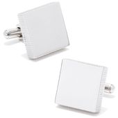 Stainless Steel Engravable Block Cufflinks