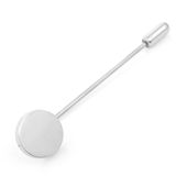 Stainless Steel Engravable Round Infinity Stick Pin
