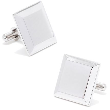 Stainless Steel Engravable Staged Cufflinks