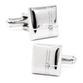 Stainless Steel Glen Plaid Cufflinks