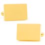 Stainless Steel Gold Block Cufflinks