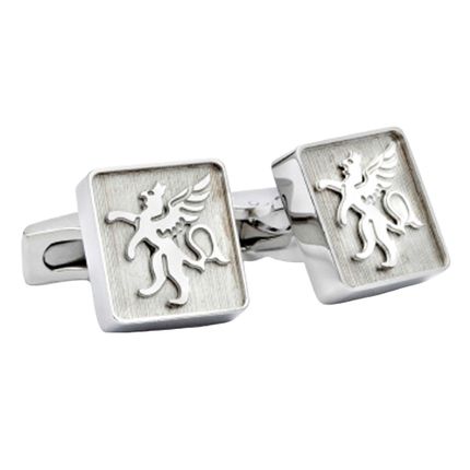 Stainless Steel Logo Cufflink