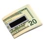 Stainless Steel Onyx Inlaid Money Clip