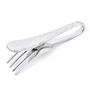 Stainless Steel Pebble Fork Tie Clip