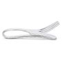 Stainless Steel Pebble Fork Tie Clip