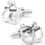 Stainless Steel Police Handcuff Cufflinks