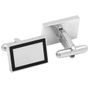 Stainless Steel Rectangle Engravable Framed Cufflinks