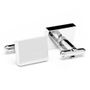 Stainless Steel Rectangle Infinity Cufflinks