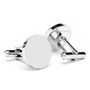 Stainless Steel Round Infinity Cufflinks