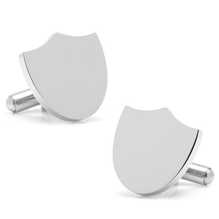 Stainless Steel Shield Cufflinks Cufflinks