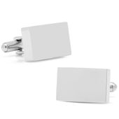 Stainless Steel Silver Block Cufflinks