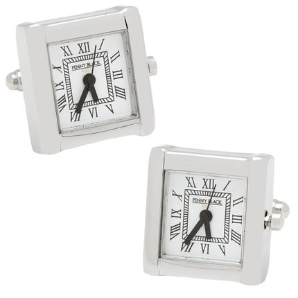 Stainless Steel Square Watch Cufflinks