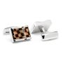 Stainless Steel Waive Check Cufflinks
