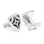 Stainless Steel Warrior Shield Cufflinks