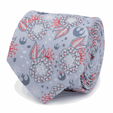 Star Wars Floral Icons Light Blue Men's Tie