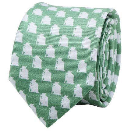 Star Wars Yoda Green and Grey Skinny Tie