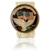 Stars & Stripes Commemorative Medallion Coin Money Clip