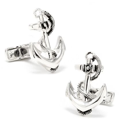 Sterling Boat Anchor Cufflinks