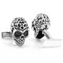 Sterling Fatale Skull Cufflinks