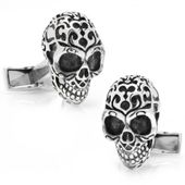 Sterling Fatale Skull Cufflinks