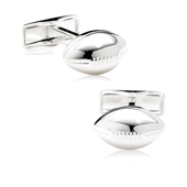 Sterling Football Cufflinks