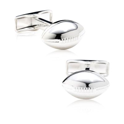 Sterling Football Cufflinks