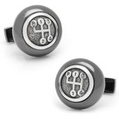Sterling Gear Shifter Cufflinks