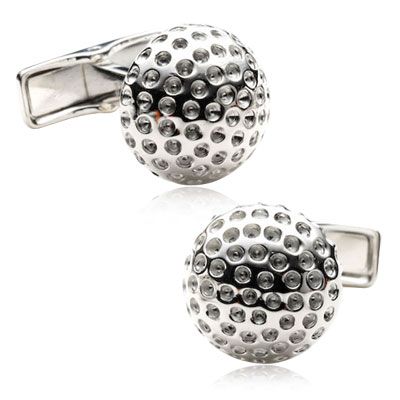 Sterling Golf Ball Cufflinks