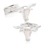 Sterling Longhorn Head Cufflinks