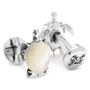 Sterling Mother of Pearl Turtle Cufflinks