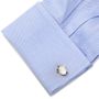 Sterling Mother of Pearl Turtle Cufflinks