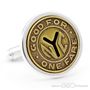 Sterling Ny Subway Token Cufflinks