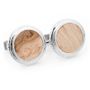 Sterling Opus Birdseye Maple Wood Cufflinks