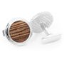 Sterling Opus Bocote Wood Cufflinks