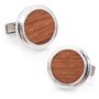 Sterling Opus Bubinga Wood Cufflinks