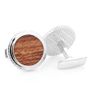 Sterling Opus Bubinga Wood Cufflinks