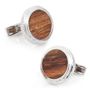 Sterling Opus Chechen Wood Cufflinks