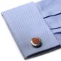 Sterling Opus Cocobolo Wood Cufflinks