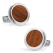 Sterling Opus Honduras Rosewood Cufflinks