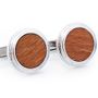 Sterling Opus Leopardwood Cufflinks