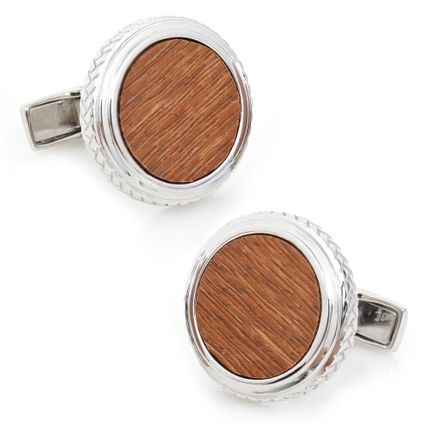 Sterling Opus Leopardwood Cufflinks