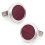 Sterling Opus Purpleheart Wood Cufflinks