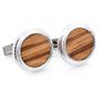 Sterling Opus Zebrawood Cufflinks