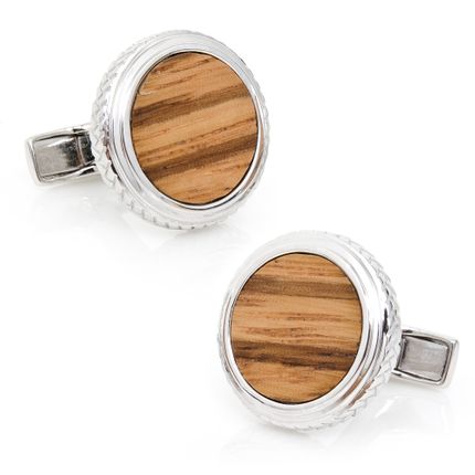 Sterling Opus Zebrawood Cufflinks