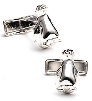 Sterling Penguin Cufflinks
