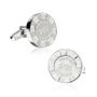 Sterling Poker Chip Cufflinks