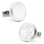Sterling Round MOP Opus Cufflinks