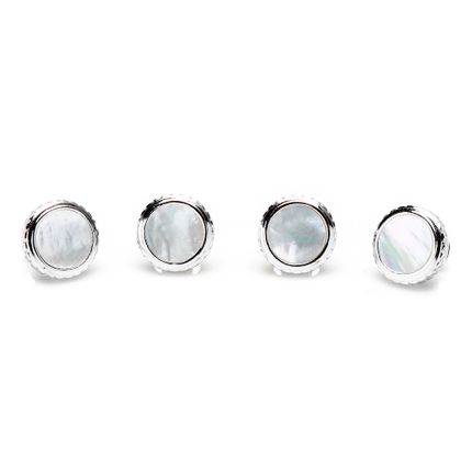 Sterling Round MOP Opus Studs