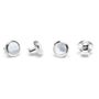 Sterling Round MOP Opus Studs