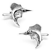 Sterling Sailfish Cufflinks